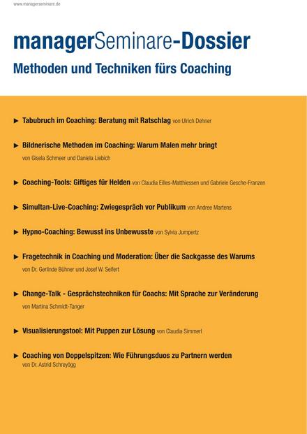 Dossier Coaching Tools Techniken Interventionen Von Managerseminare