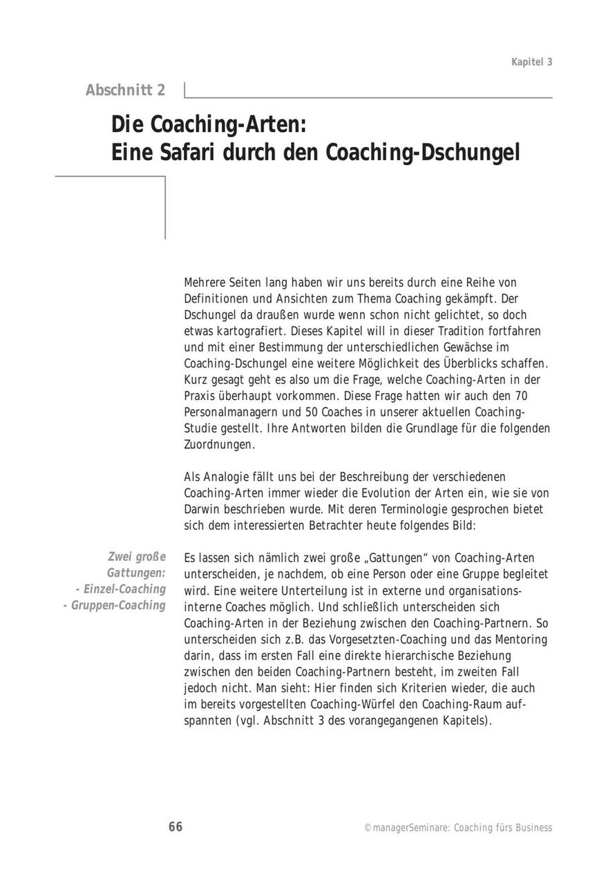 Die Coaching-Arten Im Überblick