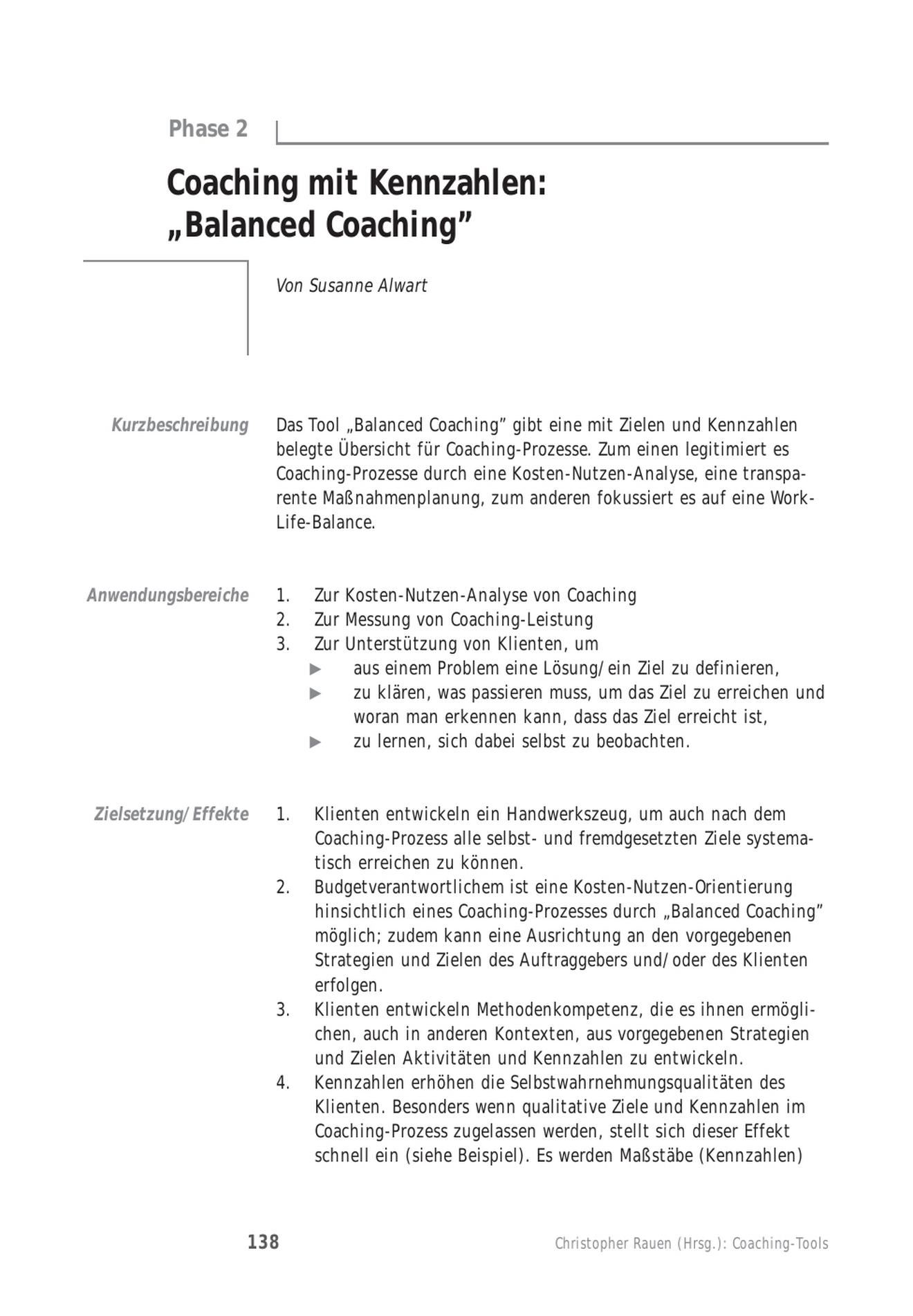 Coaching Tool Coaching Mit Kennzahlen