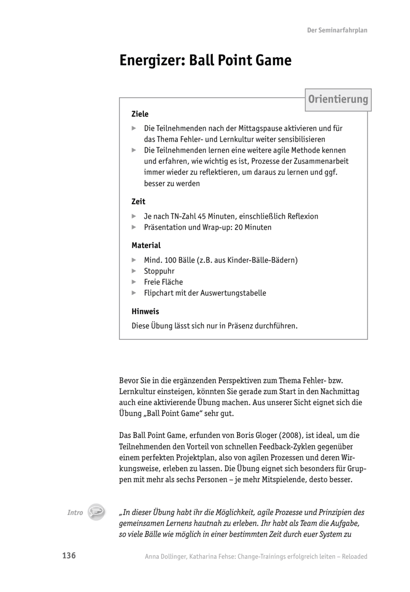 zum Tool: Energizer für Change-Trainings: Ball Point Game