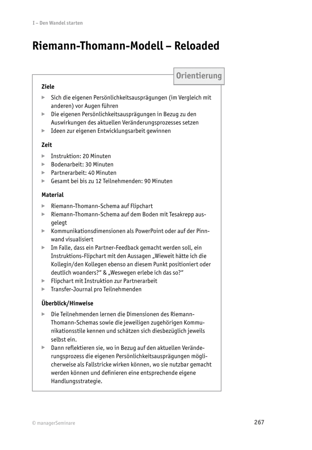 zum Tool: Change-Tool: Riemann-Thomann-Modell – Reloaded