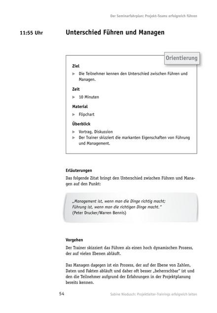 Tool  Projektleiter-Training: Der Unterschied zwischen Führen und Managen